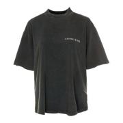 Slang Twisted Tee Oversized T-Shirt Anine Bing , Gray , Heren