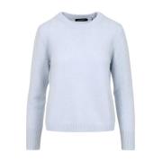 Kasjmier Crew Neck Trui Lichtblauw Gran Sasso , Blue , Dames