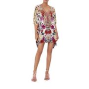 Rose Reign Lace Up Kaftan Camilla , Multicolor , Dames