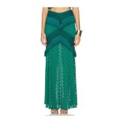 Maxi Rok met Franje Patbo , Green , Dames