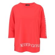 Casual Sweatshirt met Wording Motieven Doris S , Orange , Dames