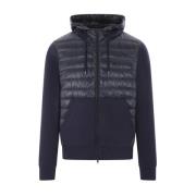 Blauwe Technische Katoen en Nylon Jas Herno , Blue , Heren