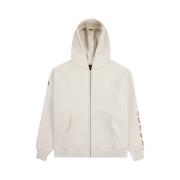 Geborduurde Zip Up Hoodie Pleasures , Beige , Heren