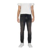 Slim Katoenen Jeans met Elastaan Hugo Boss , Blue , Heren