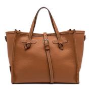 Caramello Marcella Leren Schoudertas Gianni Chiarini , Brown , Dames