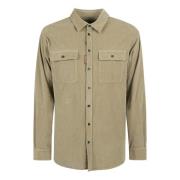 Woestijn Tan Corduroy Overhemd Dsquared2 , Brown , Heren