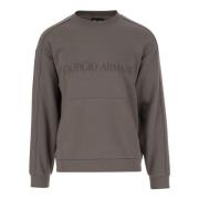 Elegante Grijze Sweaters Giorgio Armani , Gray , Heren