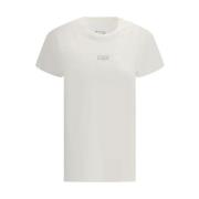 T-shirt met vervaagde logoprint Maison Margiela , White , Dames