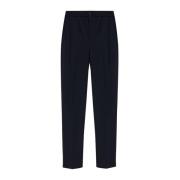 Blauwe Broek met Elastische Tailleband Achteraan Giorgio Armani , Blue...