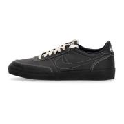 Retro Leren Tennisschoen Zwart Nike , Black , Heren