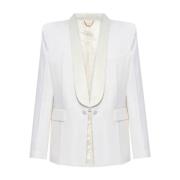 Elegante Witte Buitenkleding Jas Victoria Beckham , White , Dames