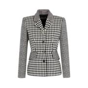 Blazer met Slim Fit en Revers Roberto Cavalli , Black , Dames