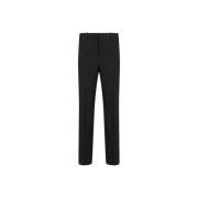 Monochrome wollen broek met ritssluiting Jil Sander , Black , Heren