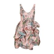 Roze Gedrapeerde Mini Jurk Zimmermann , Multicolor , Dames