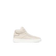 Italiaanse Leren Sneakers Santoni , Beige , Dames