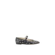 Stijlvolle geperforeerde leren balletflats Le Monde Beryl , Black , Da...