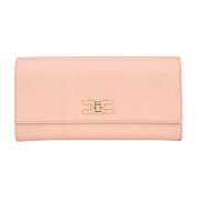 Chique Vleeskleurige Clutch Tas Elisabetta Franchi , Pink , Dames