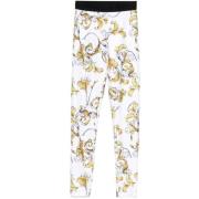 Barocco Print Logo Leggings Versace Jeans Couture , Multicolor , Dames