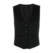 Zwarte Vest voor Mannen Wardrobe.nyc , Black , Dames