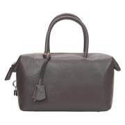 Donkerbruine Satchel Handtas voor Vrouwen gemaakt van Premium Italiaan...