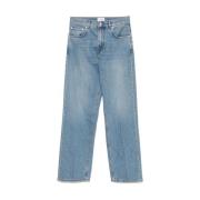 Blauwe Aqua Klassieke Vijf Zakken Jeans Haikure , Blue , Dames