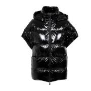 Zwarte Iridescent Donsvest Herno , Black , Dames