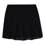 Zwarte Geplooide Rok Givenchy , Black , Dames