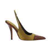 Spitse Neus Leren Stiletto Pumps Paris Texas , Multicolor , Dames