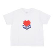 Liefde Tee Wit Korte Mouw T-shirt Obey , White , Dames