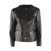 Polyester puffer en parka jas Pennyblack , Black , Dames