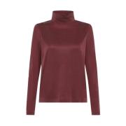 Silk Touch Long Sleeve Turtleneck RRD , Red , Dames