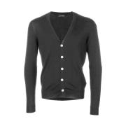 Merino Gebreide kleding en Sweaters Drumohr , Black , Heren