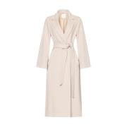 Wollen jas met Engelse revers Eleventy , Beige , Dames