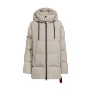 Gewatteerde Parka Jas met Hoge Kraag Afterlabel , Beige , Heren