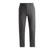 Elegante Wol Herenbroek Hugo Boss , Gray , Heren