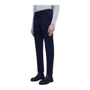 Geometrische Slim Fit Winter Chino Broek RRD , Blue , Heren