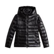 Gewatteerde donsjas met capuchon Woolrich , Black , Dames