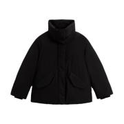 Luxe Cocoon Jas Polyester Woolrich , Black , Dames