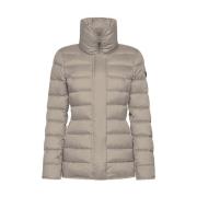 Gewatteerde Polyester Parka Jas Peuterey , Beige , Dames