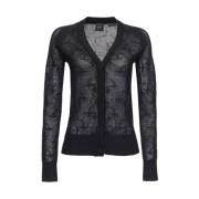 Wol en Kasjmier Vest Pinko , Black , Dames