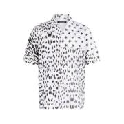 Grafisch Print Shirt Roberto Cavalli , Black , Heren