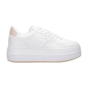 Leren Sneakers met Memory Foam Binnenzool Hogan , White , Dames