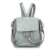 Pre-owned Leather backpacks Chloé Pre-owned , Blue , Dames