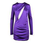 Damesjurk 100% Viscose Versace , Purple , Dames