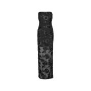 Zwarte Bloemen Mesh Tube Jurk Rotate Birger Christensen , Black , Dame...