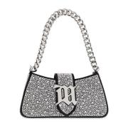 Handtas Crystal Mini Misbhv , Gray , Dames