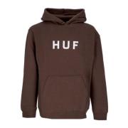 Logo Heren Hoodie Chocolade HUF , Brown , Heren