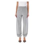 Grijze Melange Penny Lange Broek The Attico , Gray , Dames