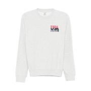 Grijs Logo Print Sweater Sporty & Rich , Gray , Dames