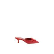 Pumps van krokoleer met kittenhak Manolo Blahnik , Red , Dames